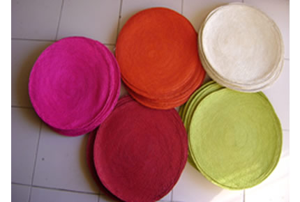 Juego de Individual redondo por 6 unidades, 36 cms