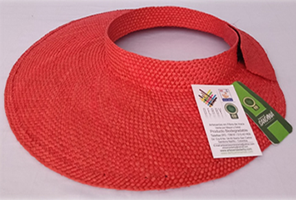 Visera color rojo